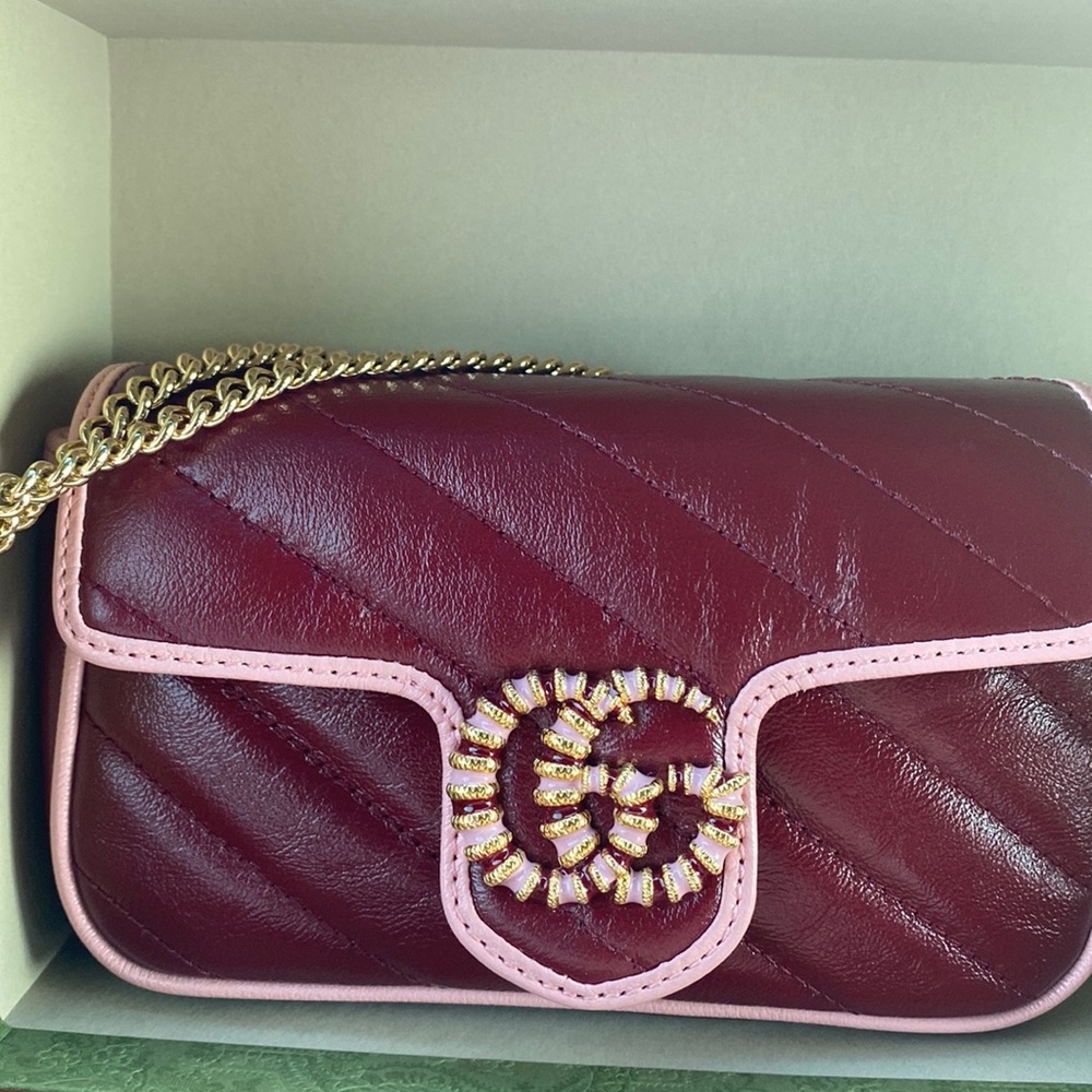 New GUCCI Vintage Effect Calfskin Mini Matelasse